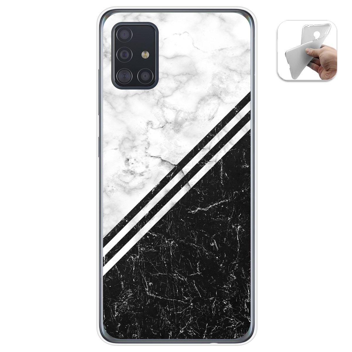 Funda Gel Tpu para Samsung Galaxy A51 5G diseño Mármol 01 Dibujos