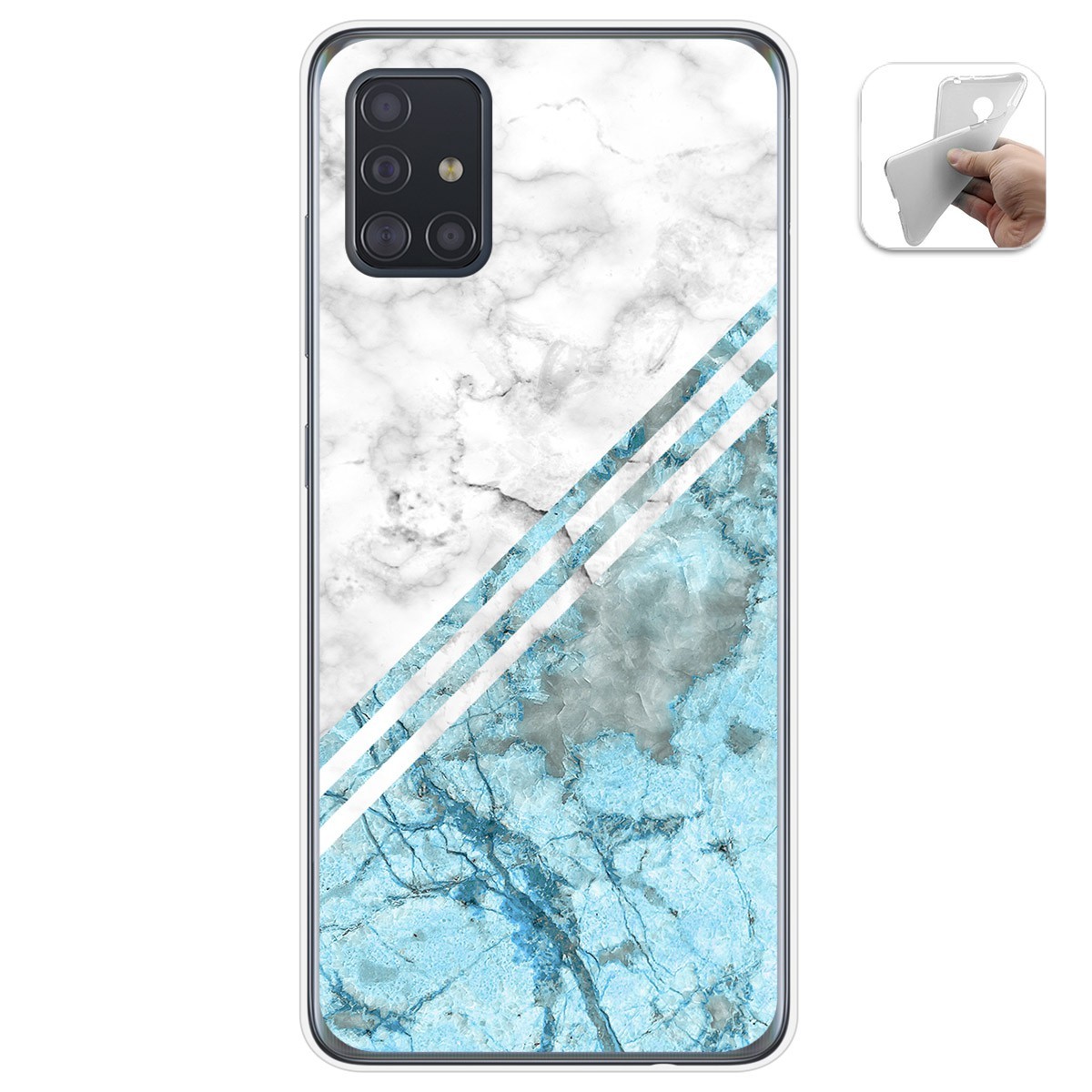 Funda Gel Tpu para Samsung Galaxy A51 5G diseño Mármol 02 Dibujos