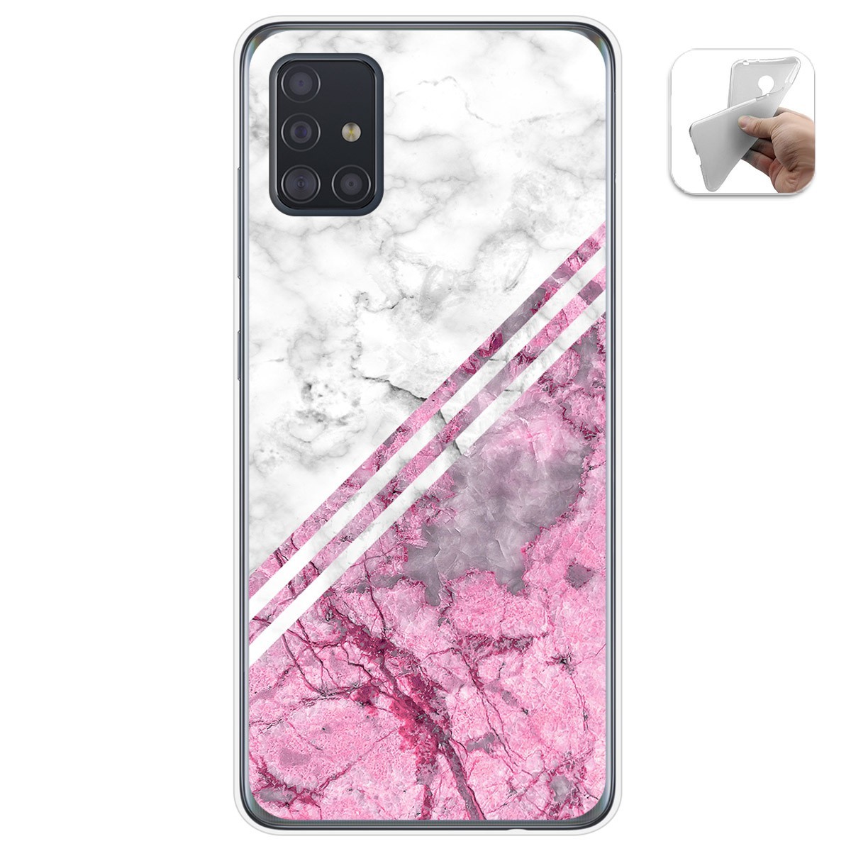 Funda Gel Tpu para Samsung Galaxy A51 5G diseño Mármol 03 Dibujos
