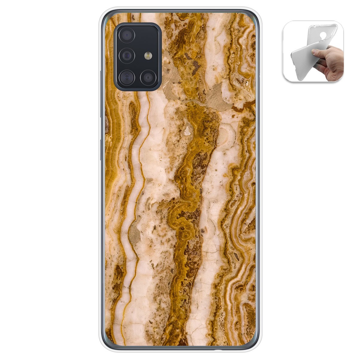 Funda Gel Tpu para Samsung Galaxy A51 5G diseño Mármol 10 Dibujos