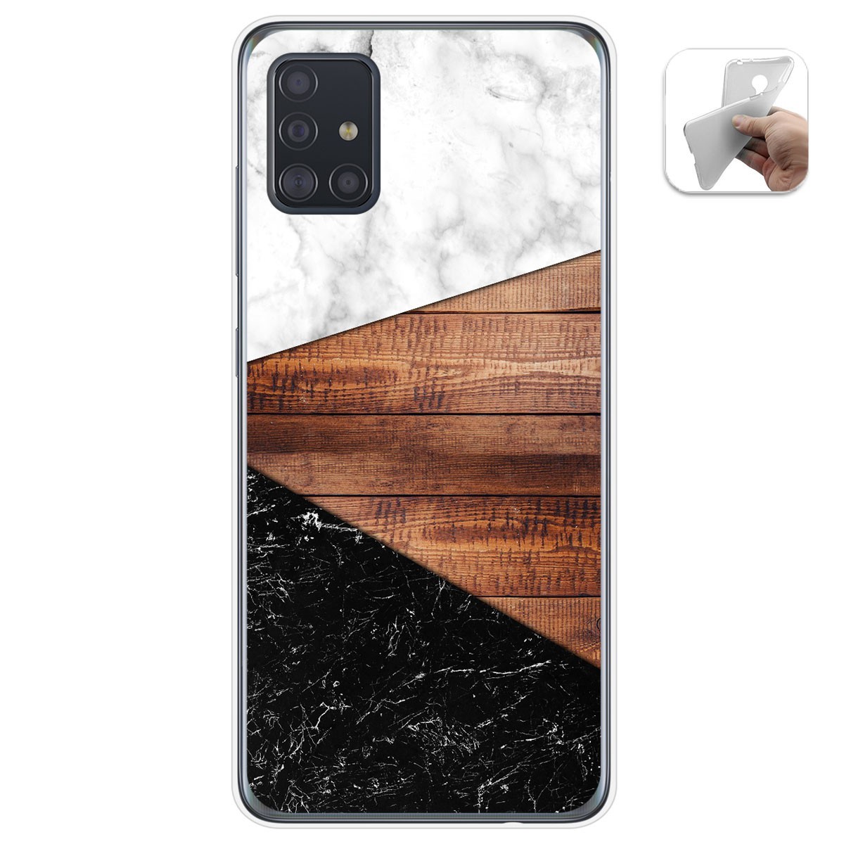 Funda Gel Tpu para Samsung Galaxy A51 5G diseño Mármol 11 Dibujos