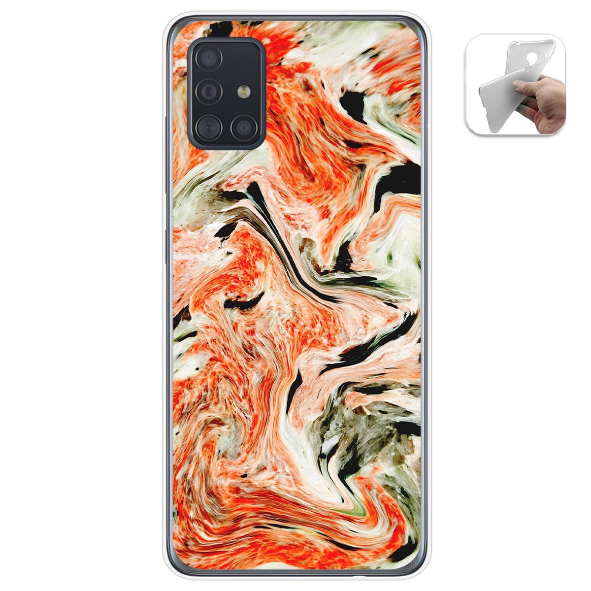 Funda Gel Tpu para Samsung Galaxy A51 5G diseño Mármol 12 Dibujos