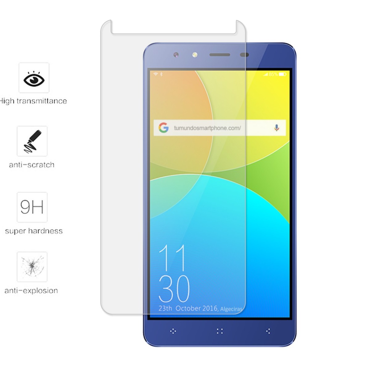 Protector Cristal Templado para Elephone C1 Vidrio