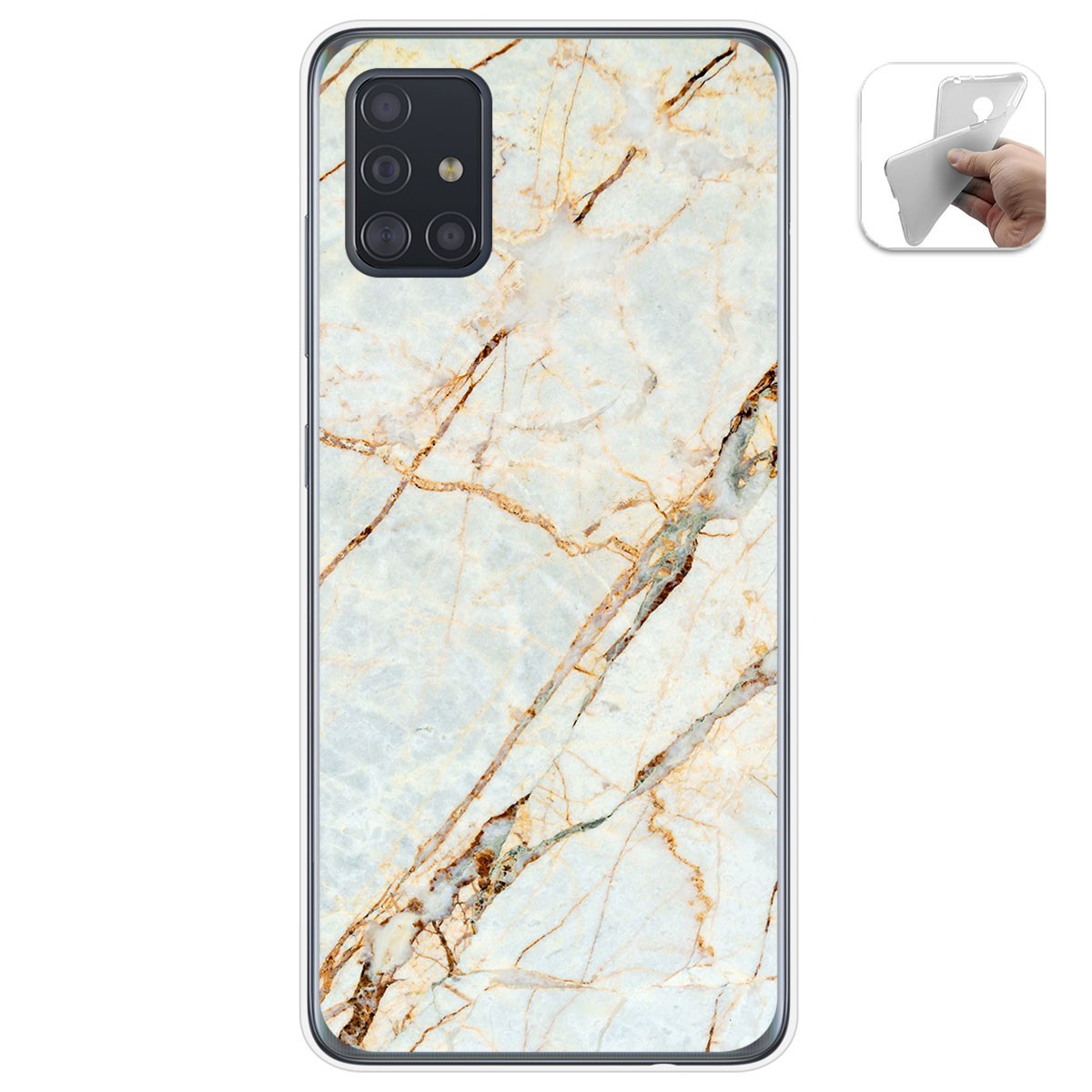 Funda Gel Tpu para Samsung Galaxy A51 5G diseño Mármol 13 Dibujos