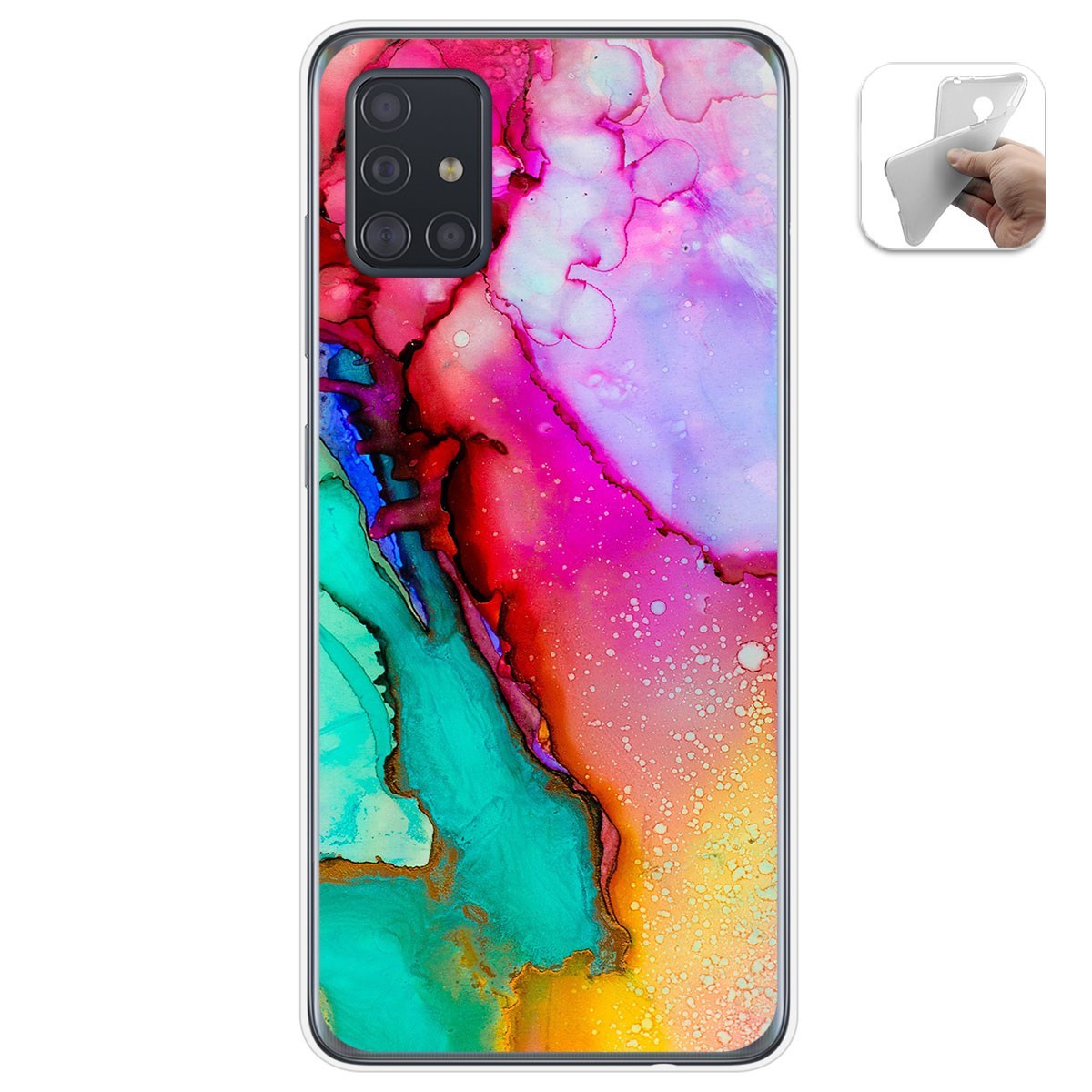Funda Gel Tpu para Samsung Galaxy A51 5G diseño Mármol 15 Dibujos