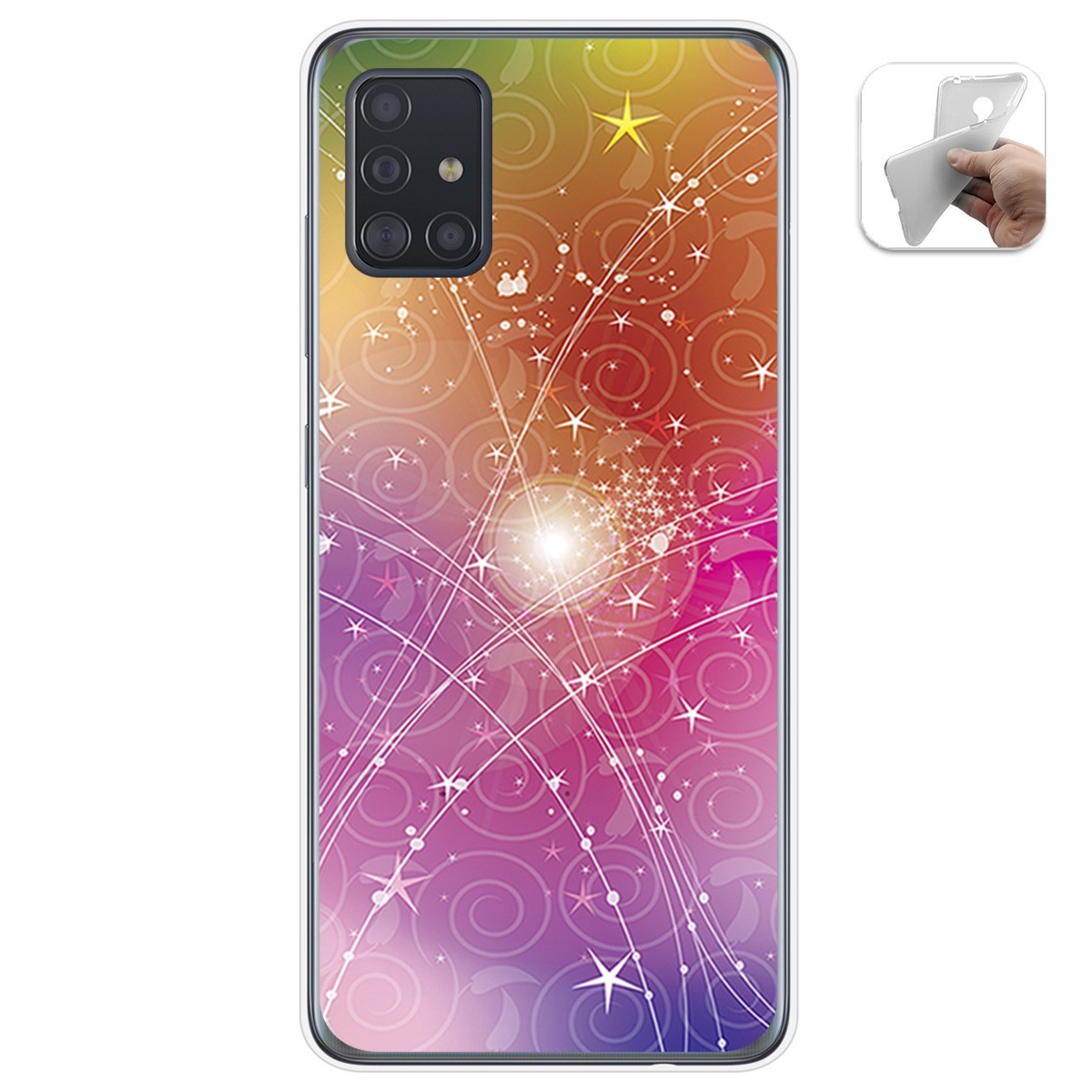 Funda Gel Tpu para Samsung Galaxy A51 5G diseño Abstracto Dibujos