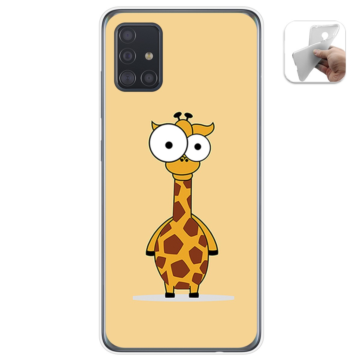 Funda Gel Tpu para Samsung Galaxy A51 5G diseño Jirafa Dibujos
