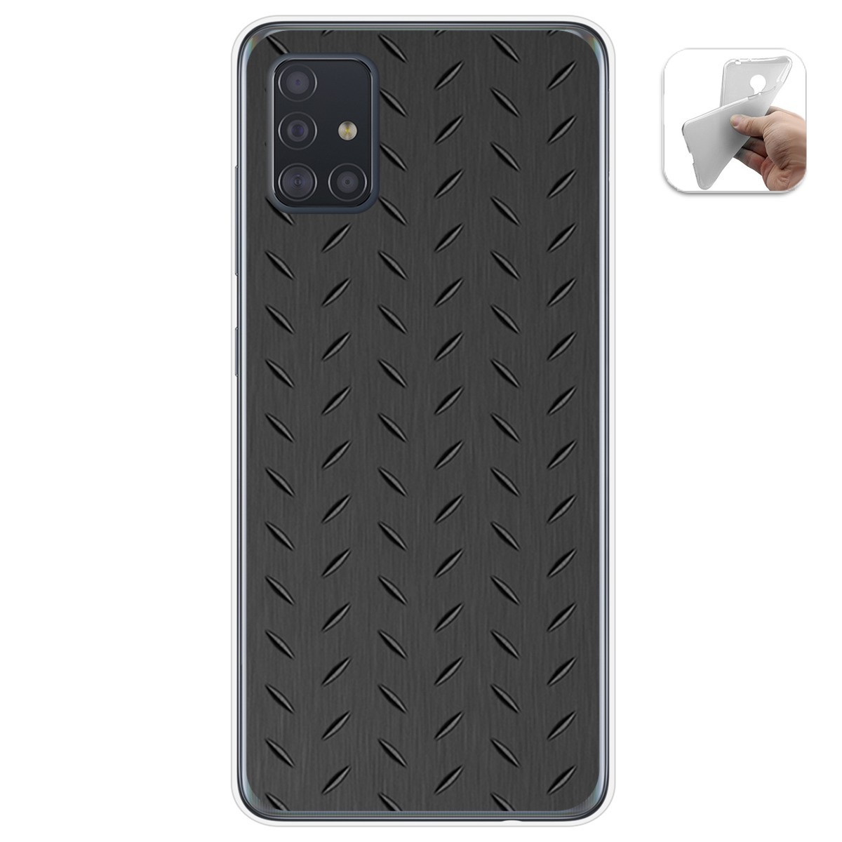 Funda Gel Tpu para Samsung Galaxy A51 5G diseño Metal Dibujos
