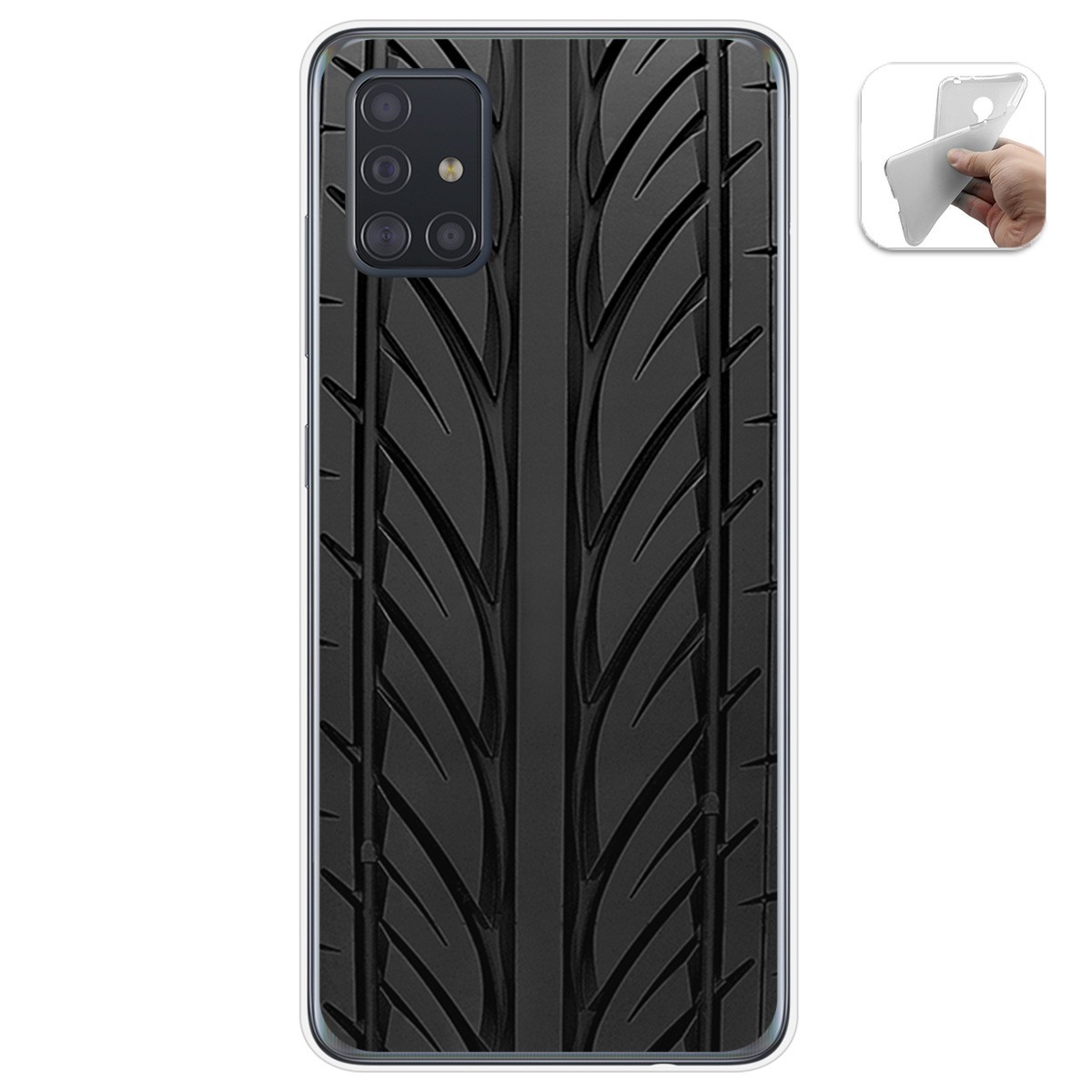 Funda Gel Tpu para Samsung Galaxy A51 5G diseño Neumatico Dibujos