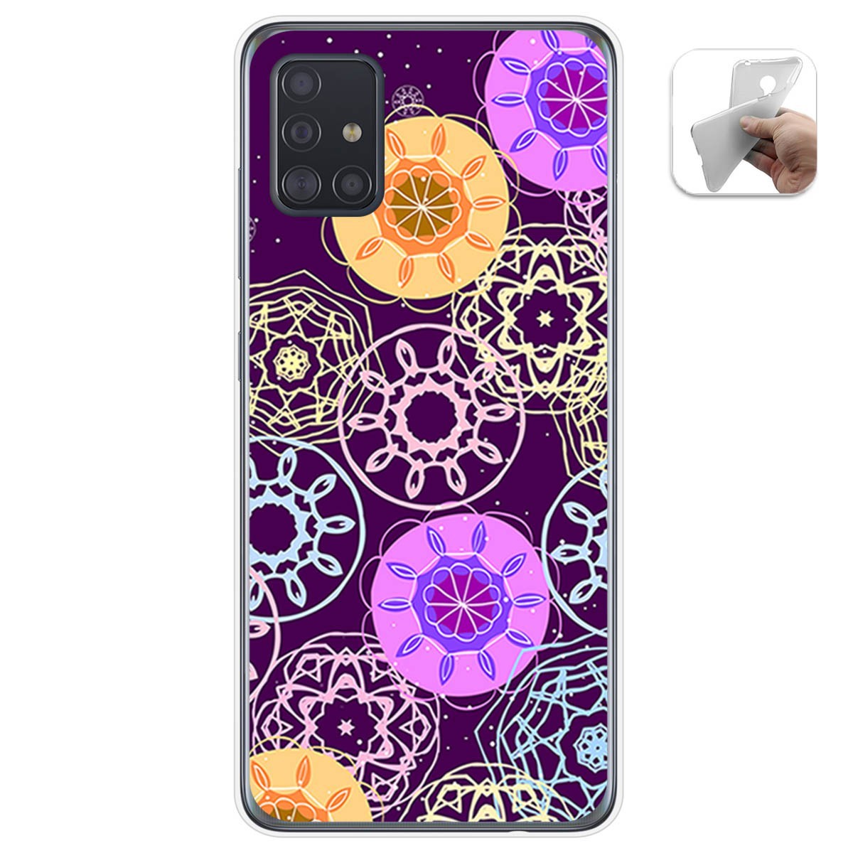 Funda Gel Tpu para Samsung Galaxy A51 5G diseño Radial Dibujos