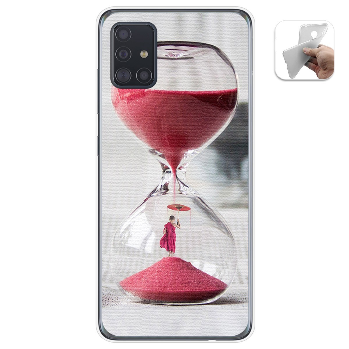 Funda Gel Tpu para Samsung Galaxy A51 5G diseño Reloj Dibujos