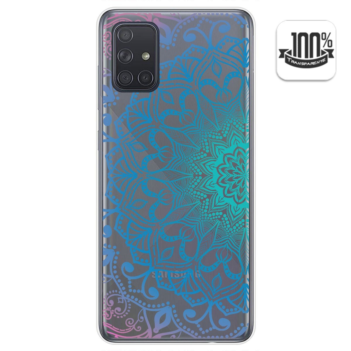 Funda Gel Transparente para Samsung Galaxy A71 5G diseño Mandala Dibujos