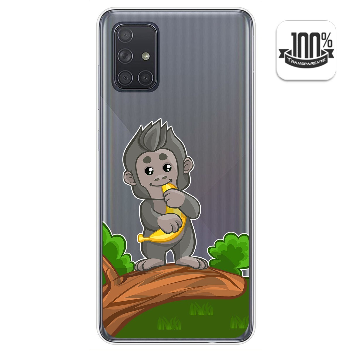 Funda Gel Transparente para Samsung Galaxy A71 5G diseño Mono Dibujos