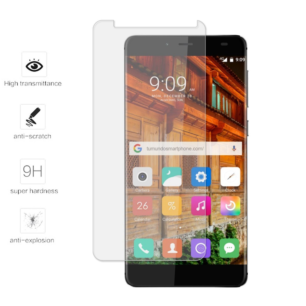 Protector Cristal Templado para Elephone S3 Vidrio