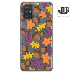 Funda Gel Transparente para Samsung Galaxy A71 5G diseño Otoño Dibujos