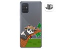 Funda Gel Transparente para Samsung Galaxy A71 5G diseño Panda Dibujos