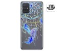 Funda Gel Transparente para Samsung Galaxy A71 5G diseño Plumas Dibujos