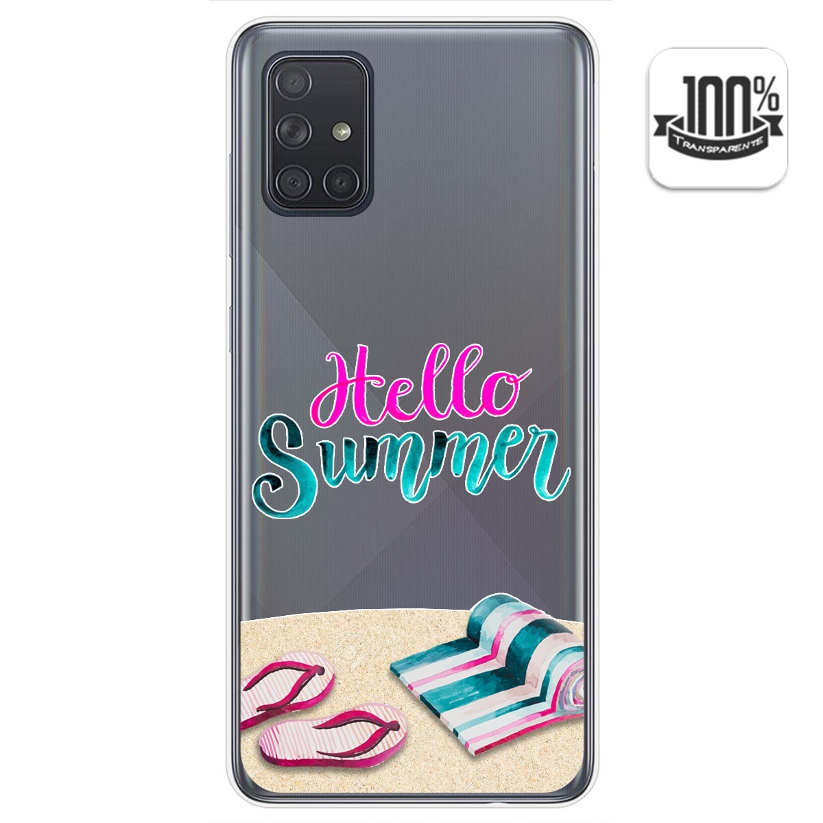 Funda Gel Transparente para Samsung Galaxy A71 5G diseño Summer Dibujos