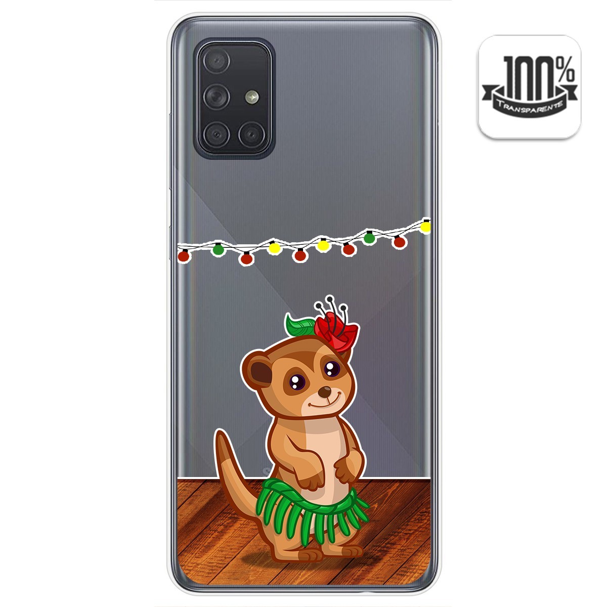 Funda Gel Transparente para Samsung Galaxy A71 5G diseño Suricata Dibujos