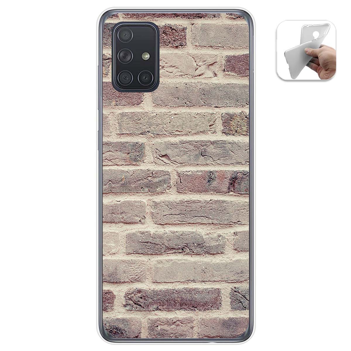Funda Gel Tpu para Samsung Galaxy A71 5G diseño Ladrillo 01 Dibujos