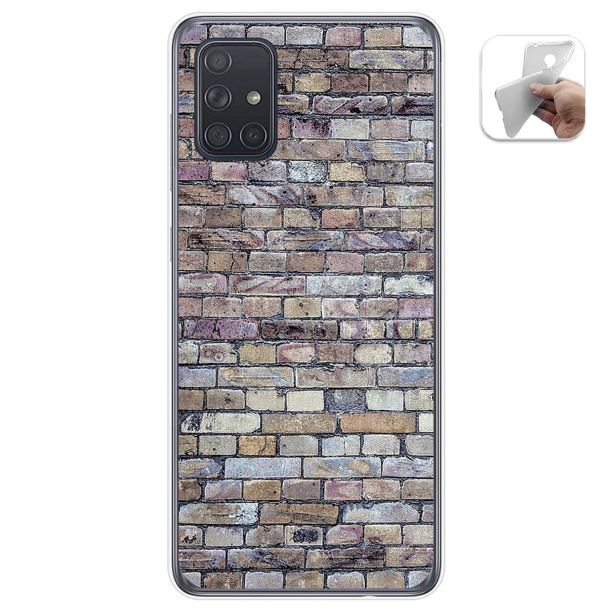 Funda Gel Tpu para Samsung Galaxy A71 5G diseño Ladrillo 02 Dibujos