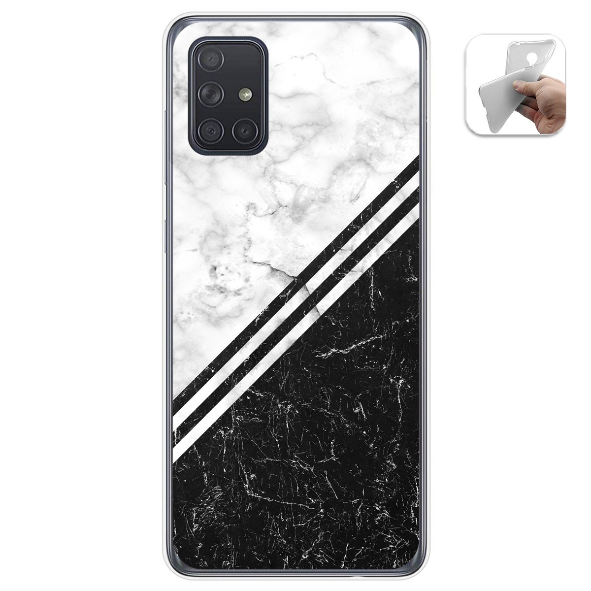 Funda Gel Tpu para Samsung Galaxy A71 5G diseño Mármol 01 Dibujos