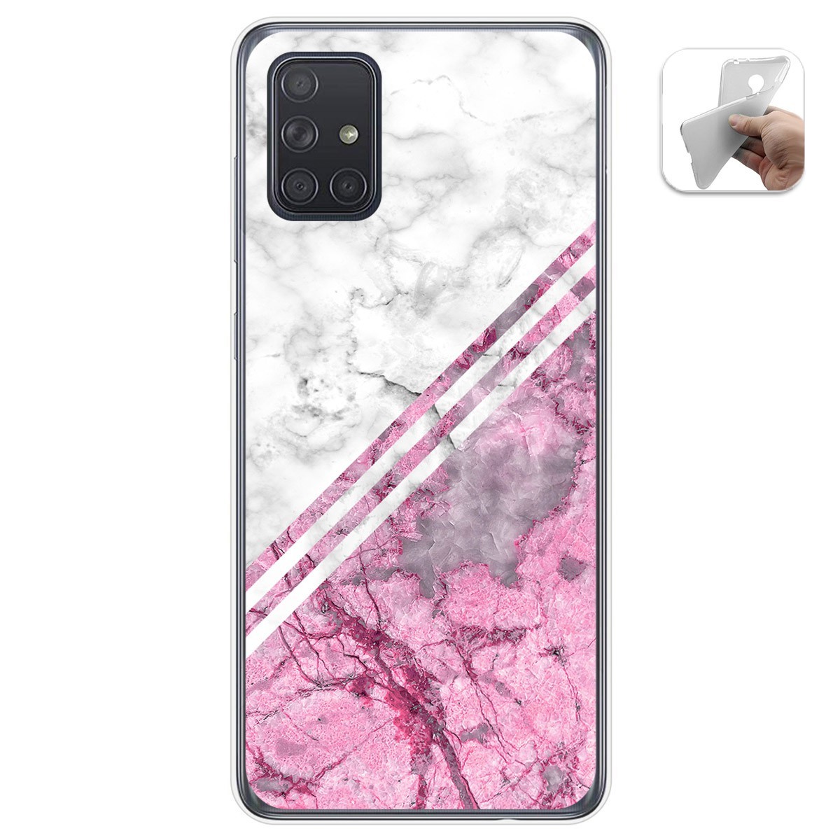 Funda Gel Tpu para Samsung Galaxy A71 5G diseño Mármol 03 Dibujos