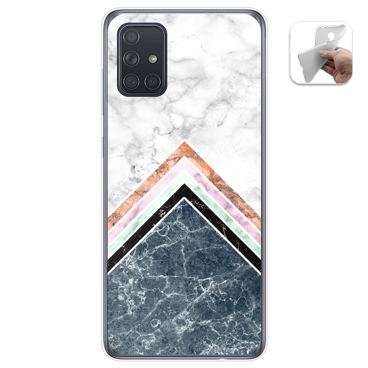 Funda Gel Tpu para Samsung Galaxy A71 5G diseño Mármol 05 Dibujos