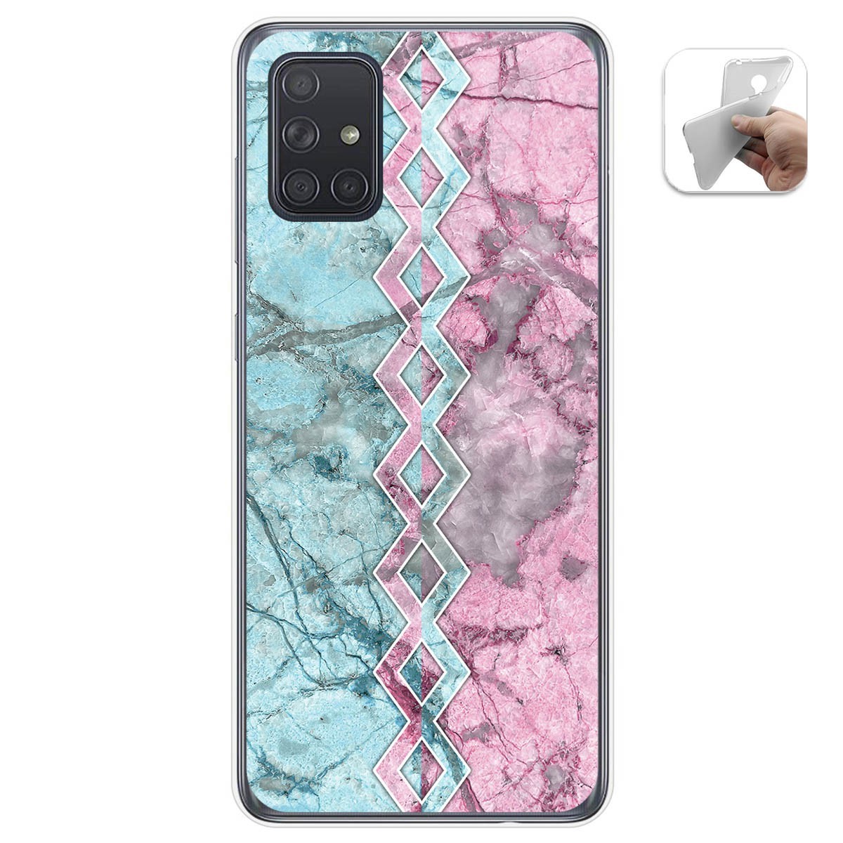 Funda Gel Tpu para Samsung Galaxy A71 5G diseño Mármol 08 Dibujos