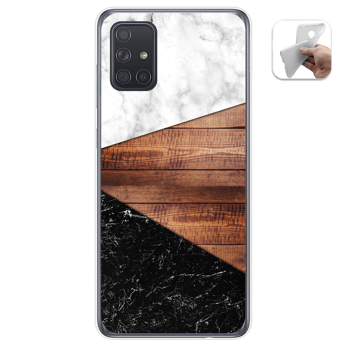 Funda Gel Tpu para Samsung Galaxy A71 5G diseño Mármol 11 Dibujos