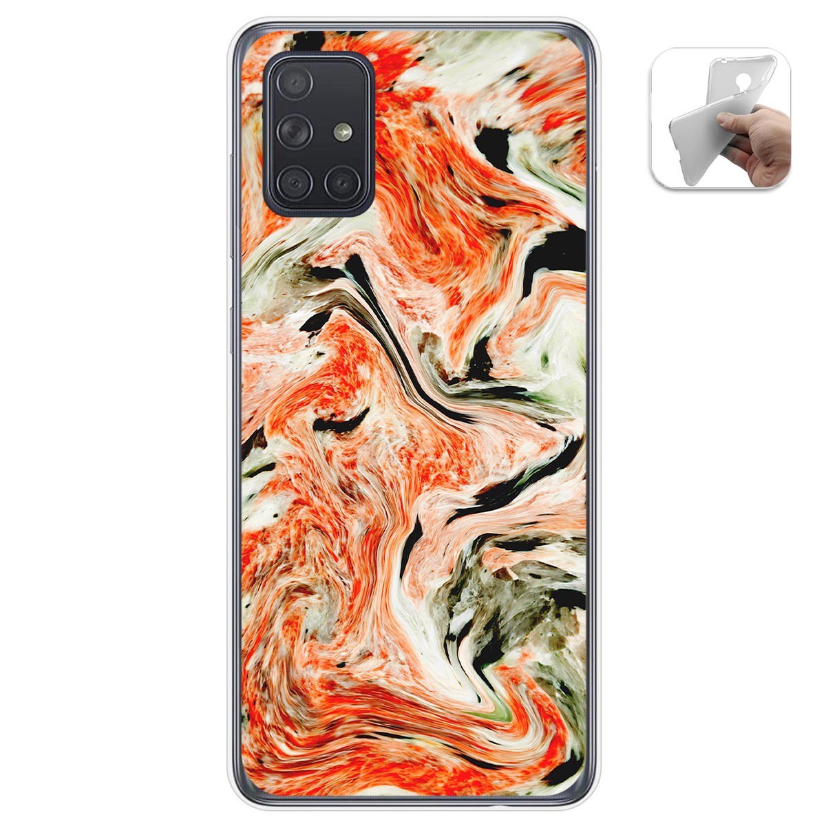 Funda Gel Tpu para Samsung Galaxy A71 5G diseño Mármol 12 Dibujos