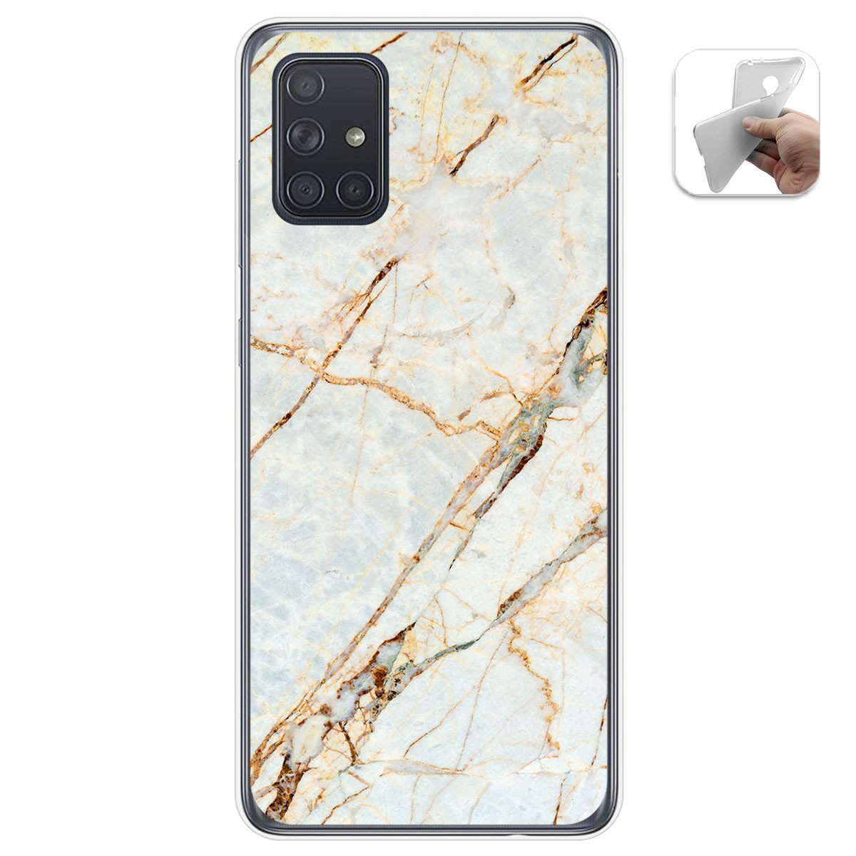 Funda Gel Tpu para Samsung Galaxy A71 5G diseño Mármol 13 Dibujos