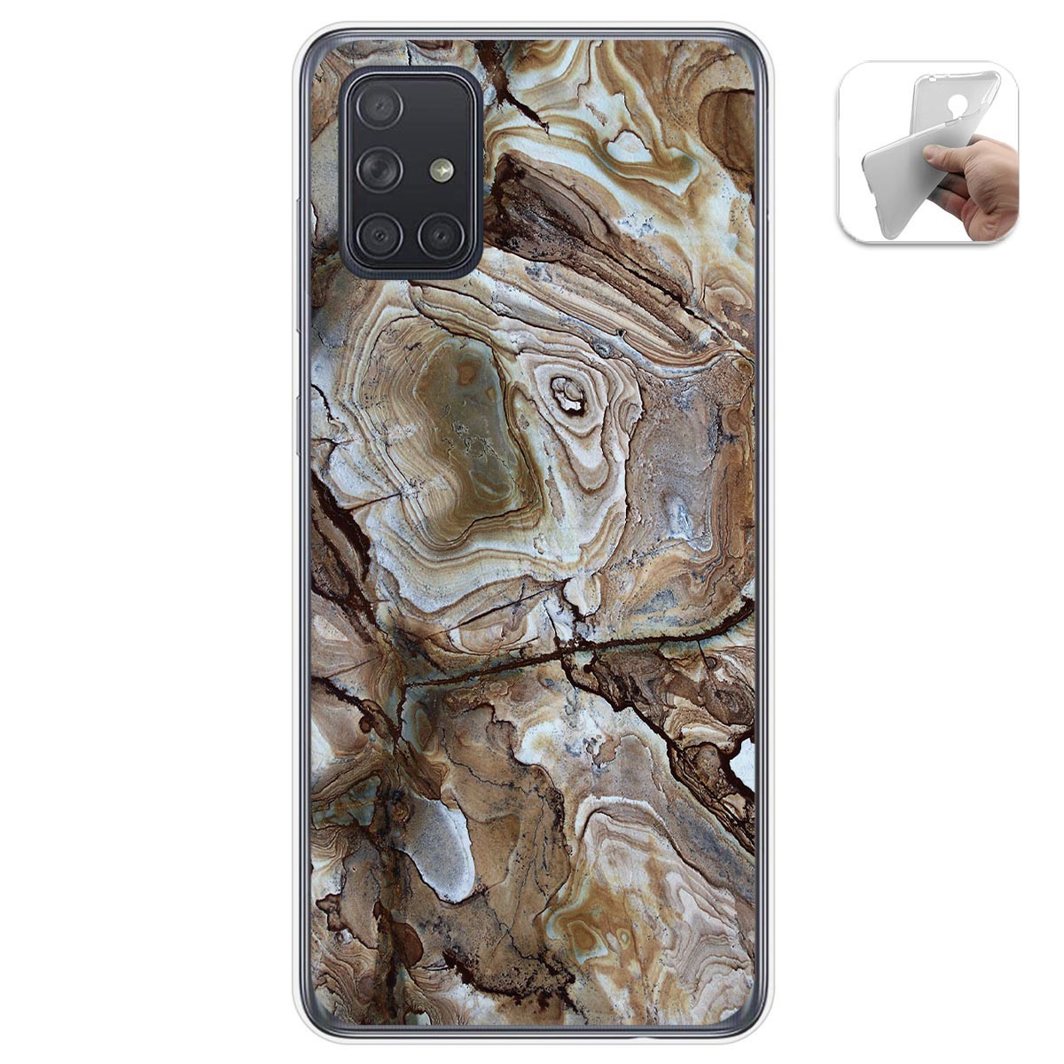Funda Gel Tpu para Samsung Galaxy A71 5G diseño Mármol 14 Dibujos