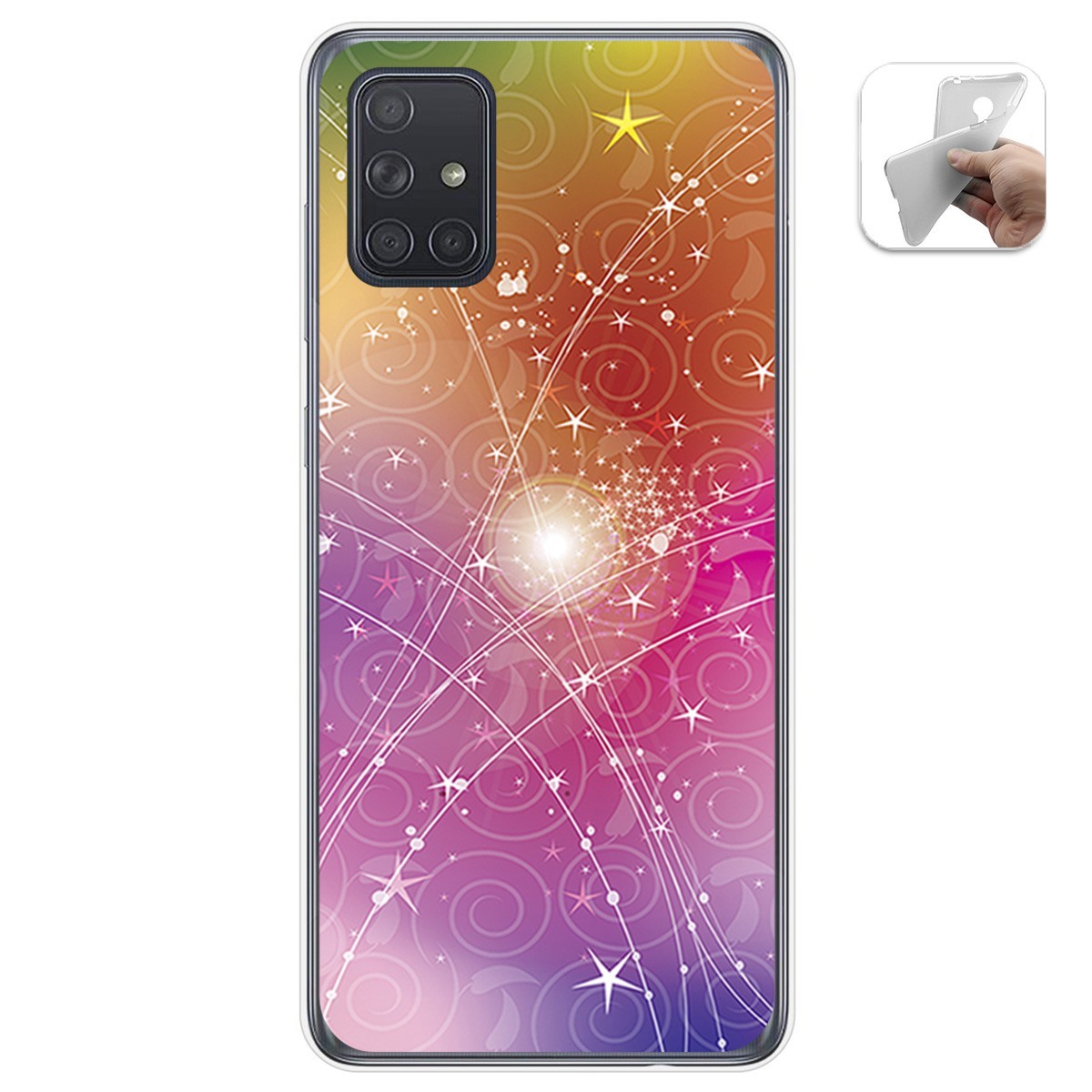 Funda Gel Tpu para Samsung Galaxy A71 5G diseño Abstracto Dibujos