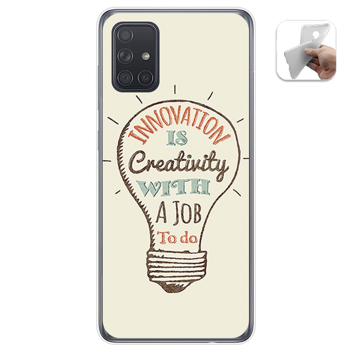 Funda Gel Tpu para Samsung Galaxy A71 5G diseño Creativity Dibujos