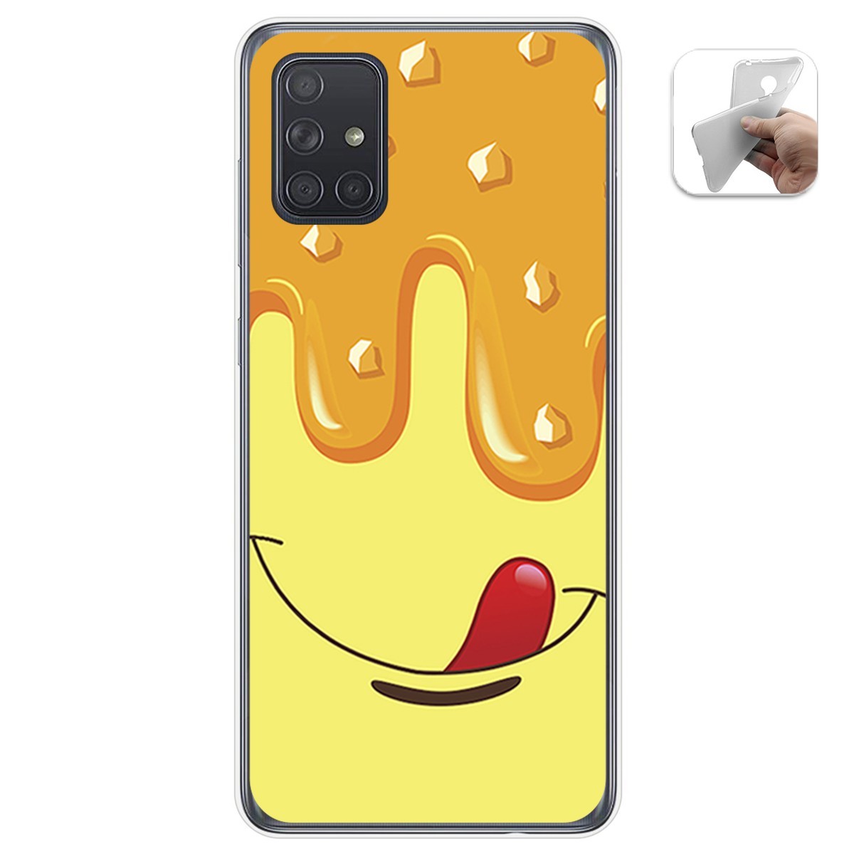 Funda Gel Tpu para Samsung Galaxy A71 5G diseño Helado Vainilla Dibujos