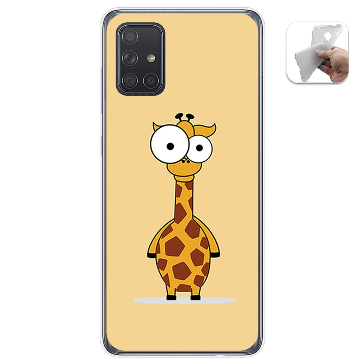 Funda Gel Tpu para Samsung Galaxy A71 5G diseño Jirafa Dibujos