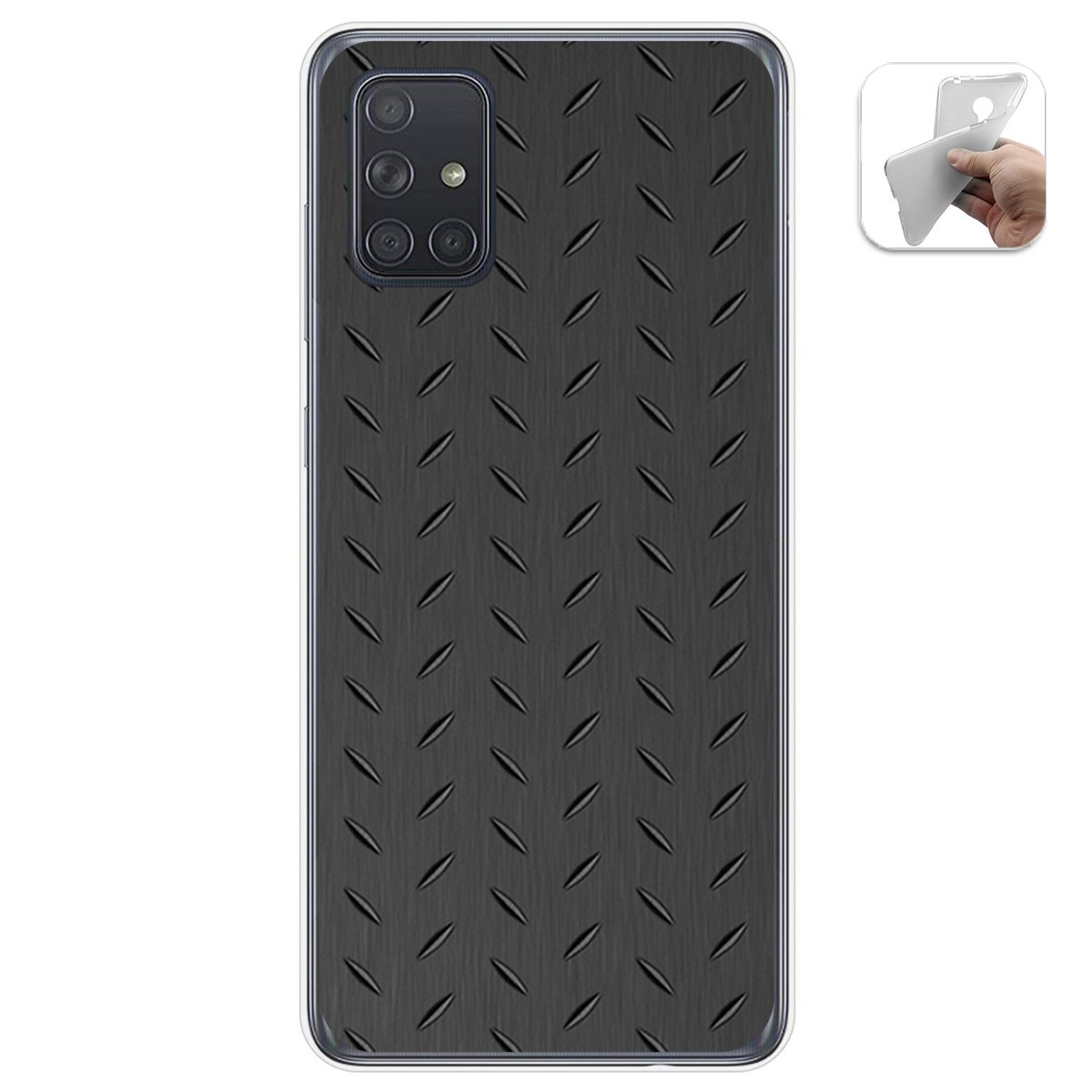 Funda Gel Tpu para Samsung Galaxy A71 5G diseño Metal Dibujos