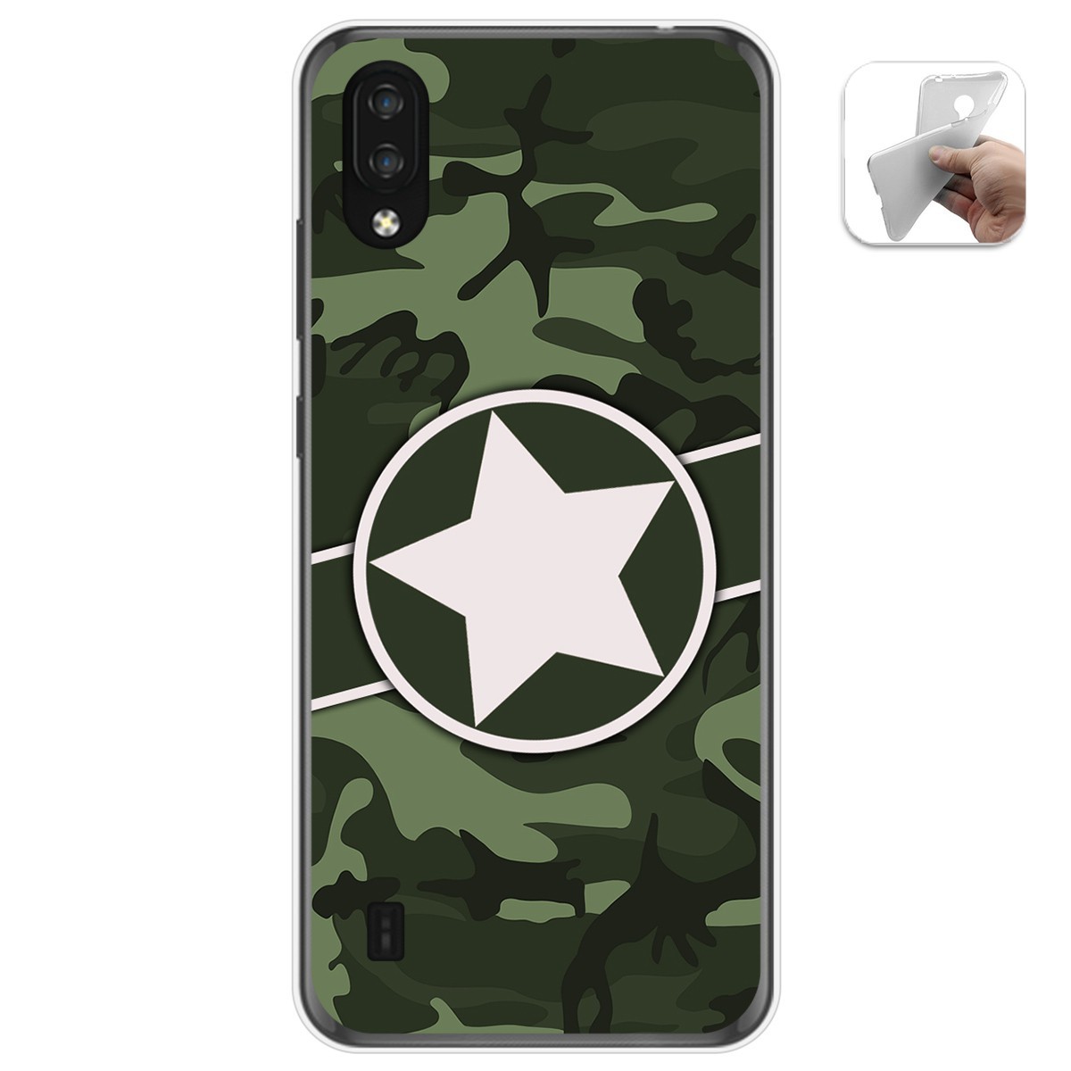 Funda Gel Tpu para Zte Blade A5 2020 diseño Camuflaje 01 Dibujos