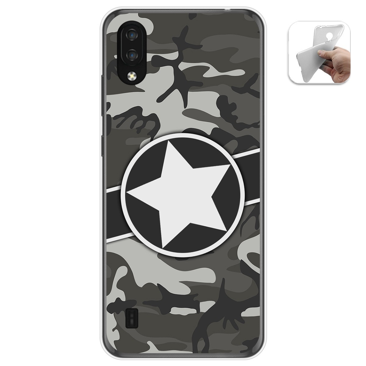 Funda Gel Tpu para Zte Blade A5 2020 diseño Camuflaje 02 Dibujos