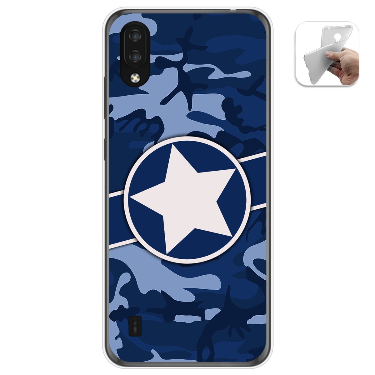 Funda Gel Tpu para Zte Blade A5 2020 diseño Camuflaje 03 Dibujos
