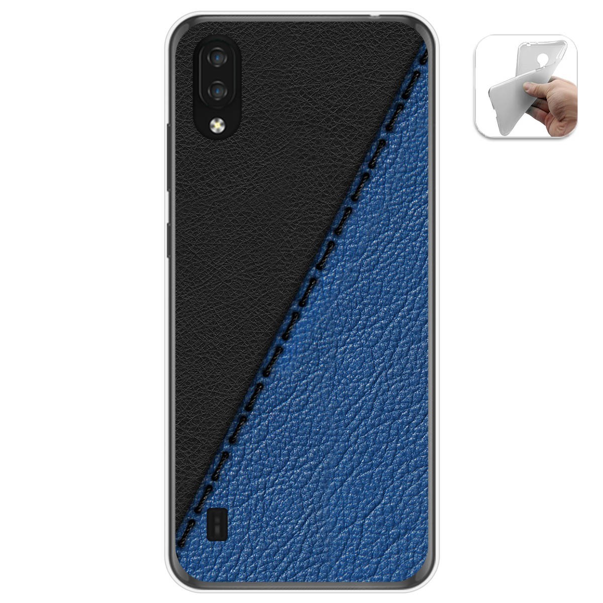 Funda Gel Tpu para Zte Blade A5 2020 diseño Cuero 02 Dibujos