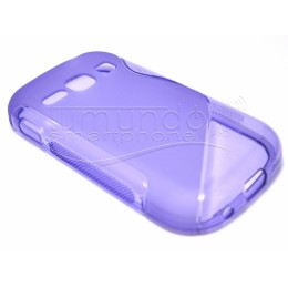 Funda Gel Tpu Samsung Galaxy Fame S6810 S Line Color Morada 2