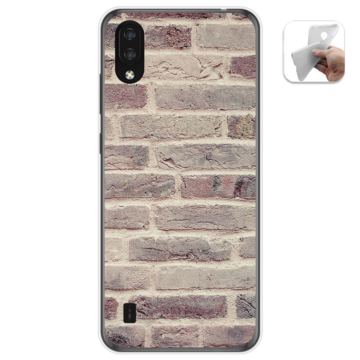 Funda Gel Tpu para Zte Blade A5 2020 diseño Ladrillo 01 Dibujos