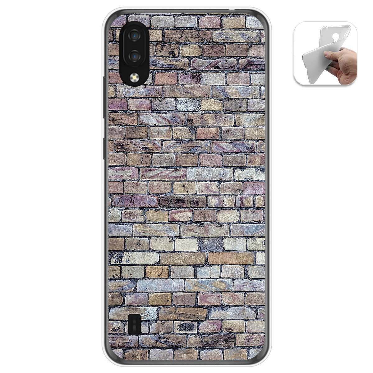Funda Gel Tpu para Zte Blade A5 2020 diseño Ladrillo 02 Dibujos
