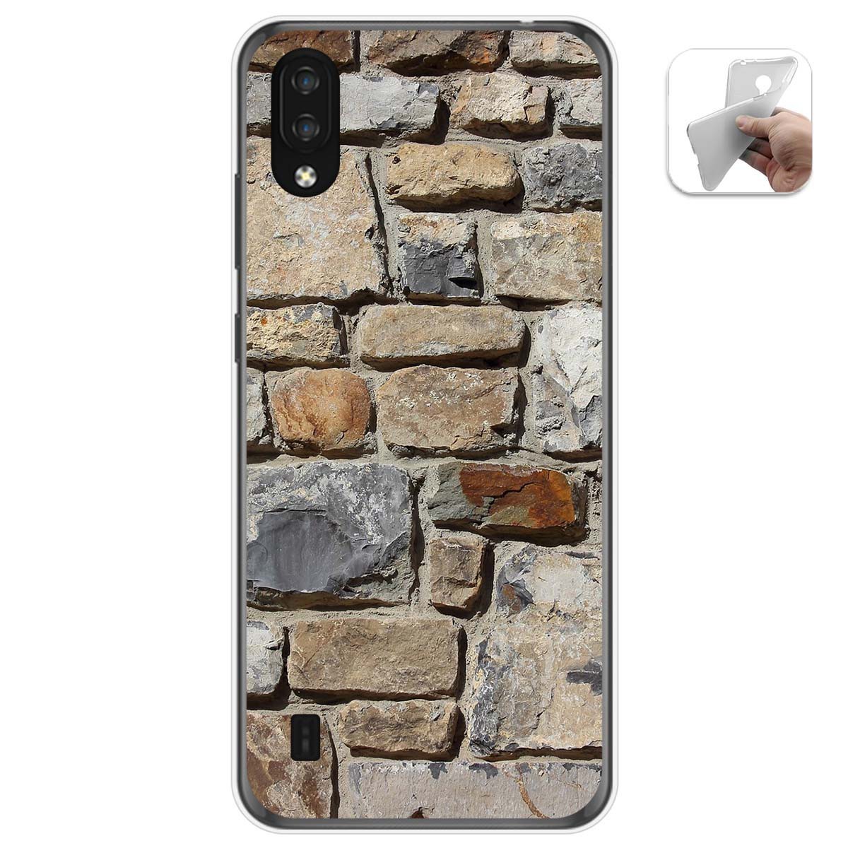 Funda Gel Tpu para Zte Blade A5 2020 diseño Ladrillo 03 Dibujos