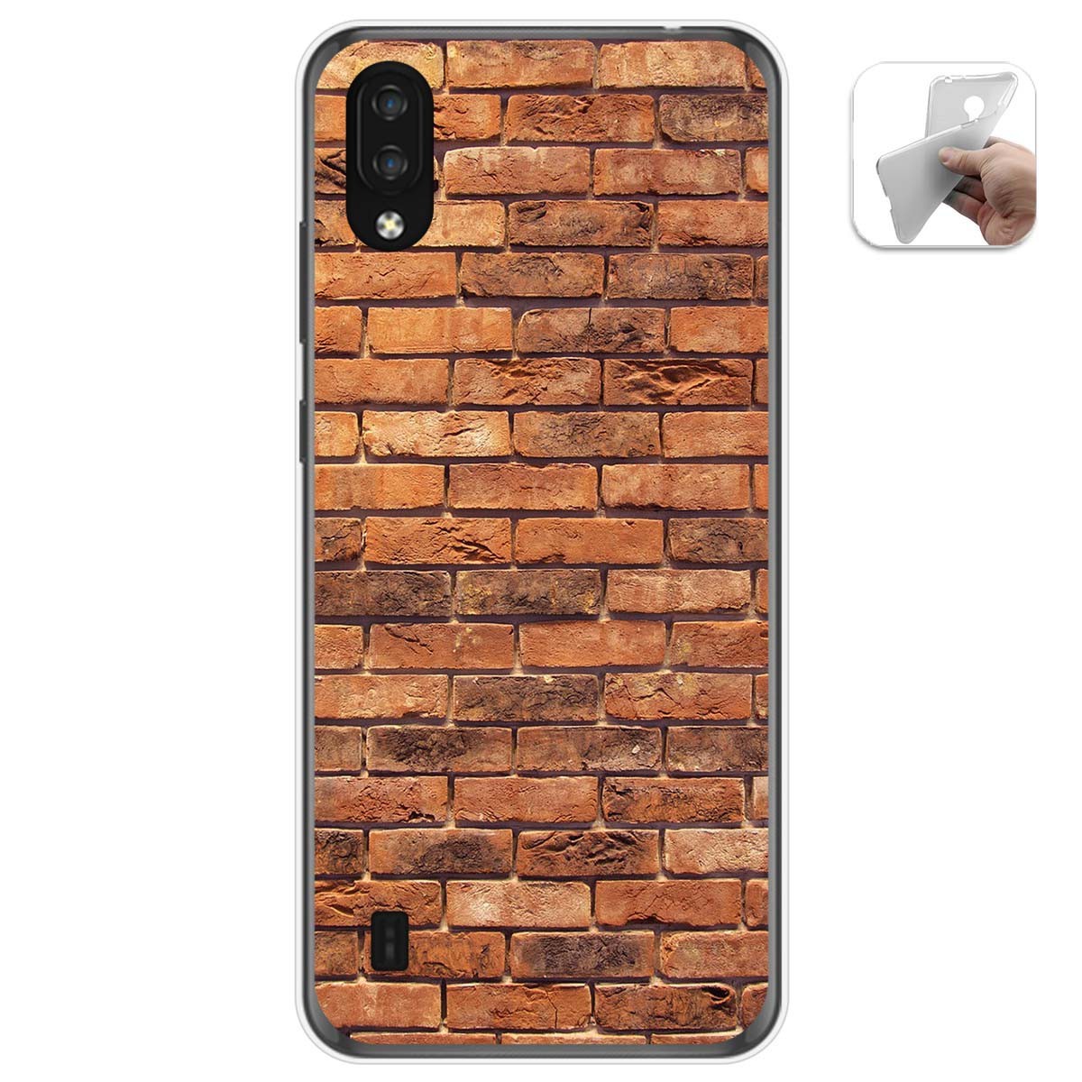Funda Gel Tpu para Zte Blade A5 2020 diseño Ladrillo 04 Dibujos