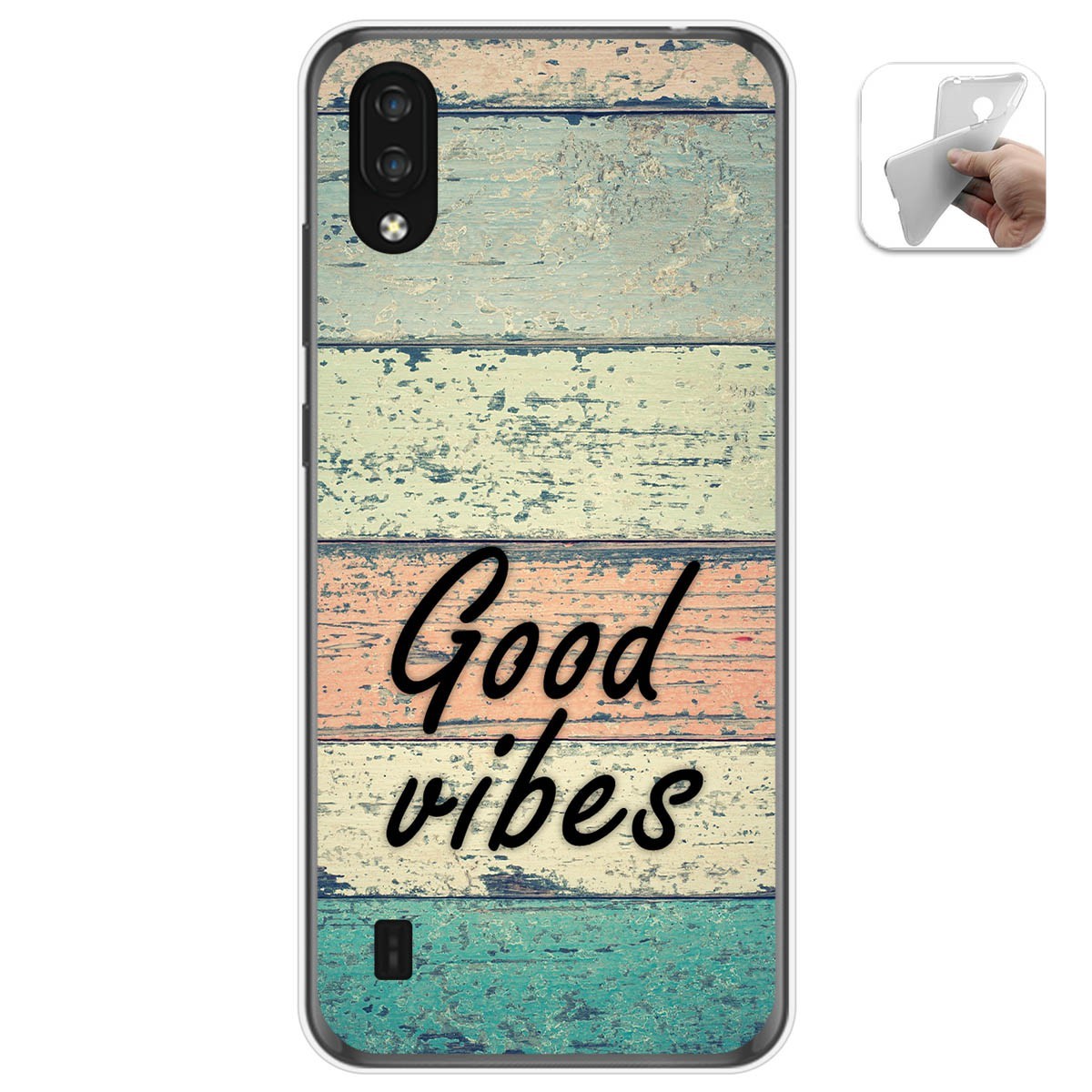Funda Gel Tpu para Zte Blade A5 2020 diseño Madera 01 Dibujos