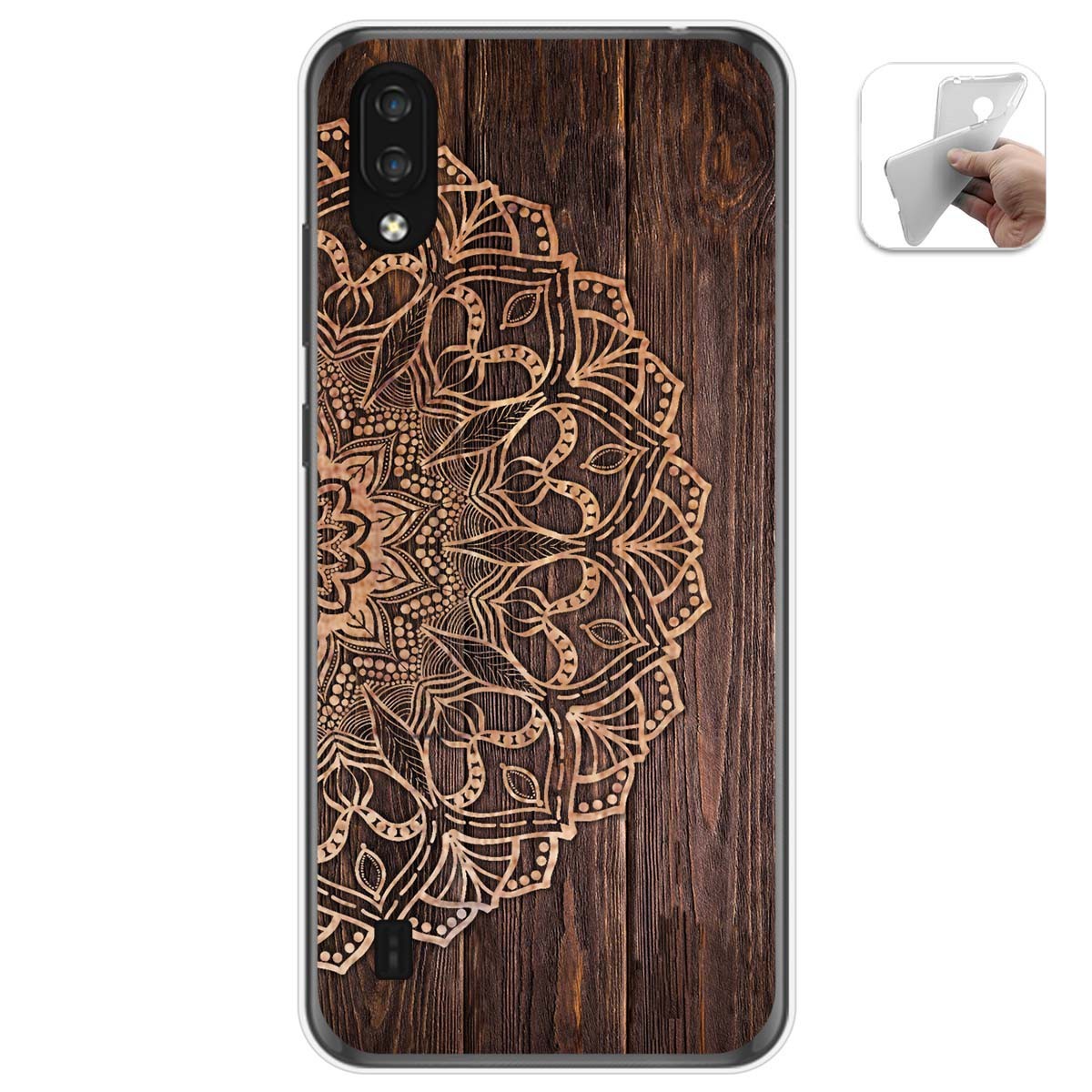 Funda Gel Tpu para Zte Blade A5 2020 diseño Madera 06 Dibujos