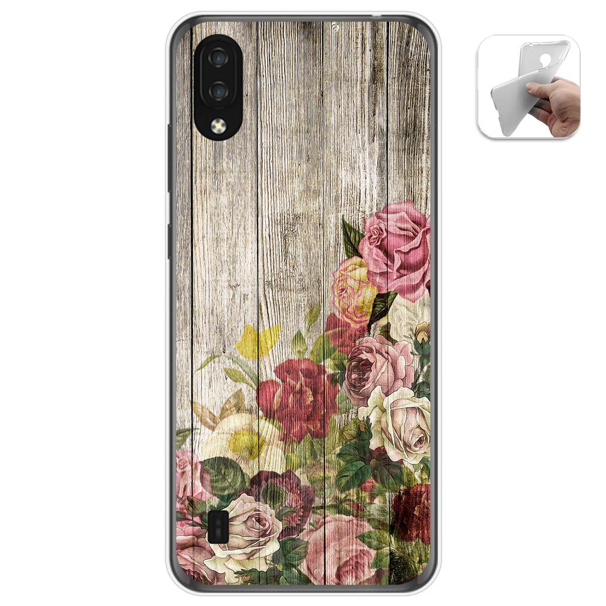 Funda Gel Tpu para Zte Blade A5 2020 diseño Madera 08 Dibujos